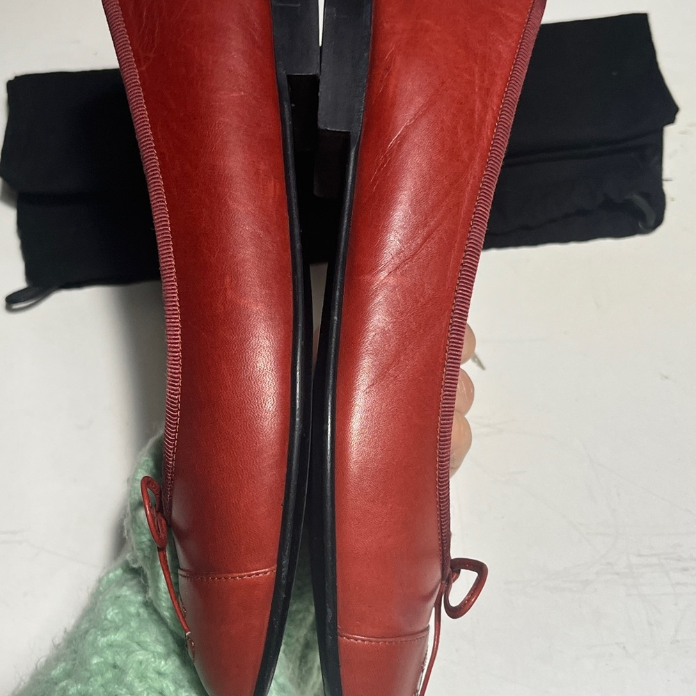 CHANEL Women's Elegant Red Flats - Picture 5 of 10